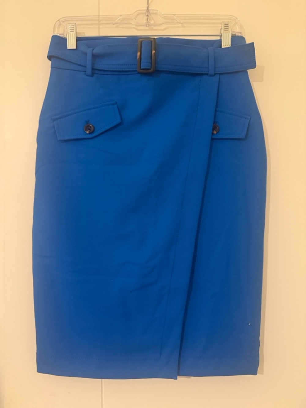 Ann Taylor Royal Blue Belted Pencil Skirt